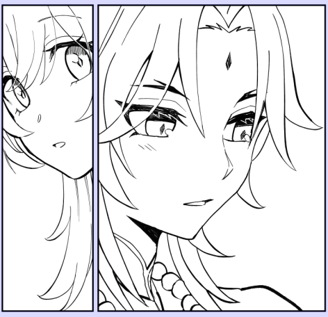 魈蛍/xiaolumi wip
明日(今日)には上げられるかしら～?? 
