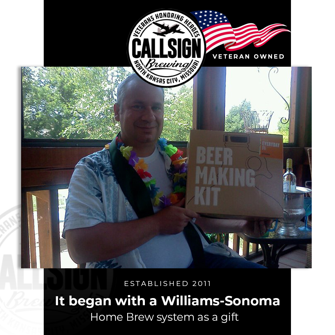 It all started when Steve received the Williams-Sonoma homebrew system as a Father’s Day Gift. His then small project quickly turned into a hobby and in no time at all, his full-fledged business. #VeterandOwnedBrewing #HobbyTurnedBusiness #NKCBrewing #Local #VeteranOwned