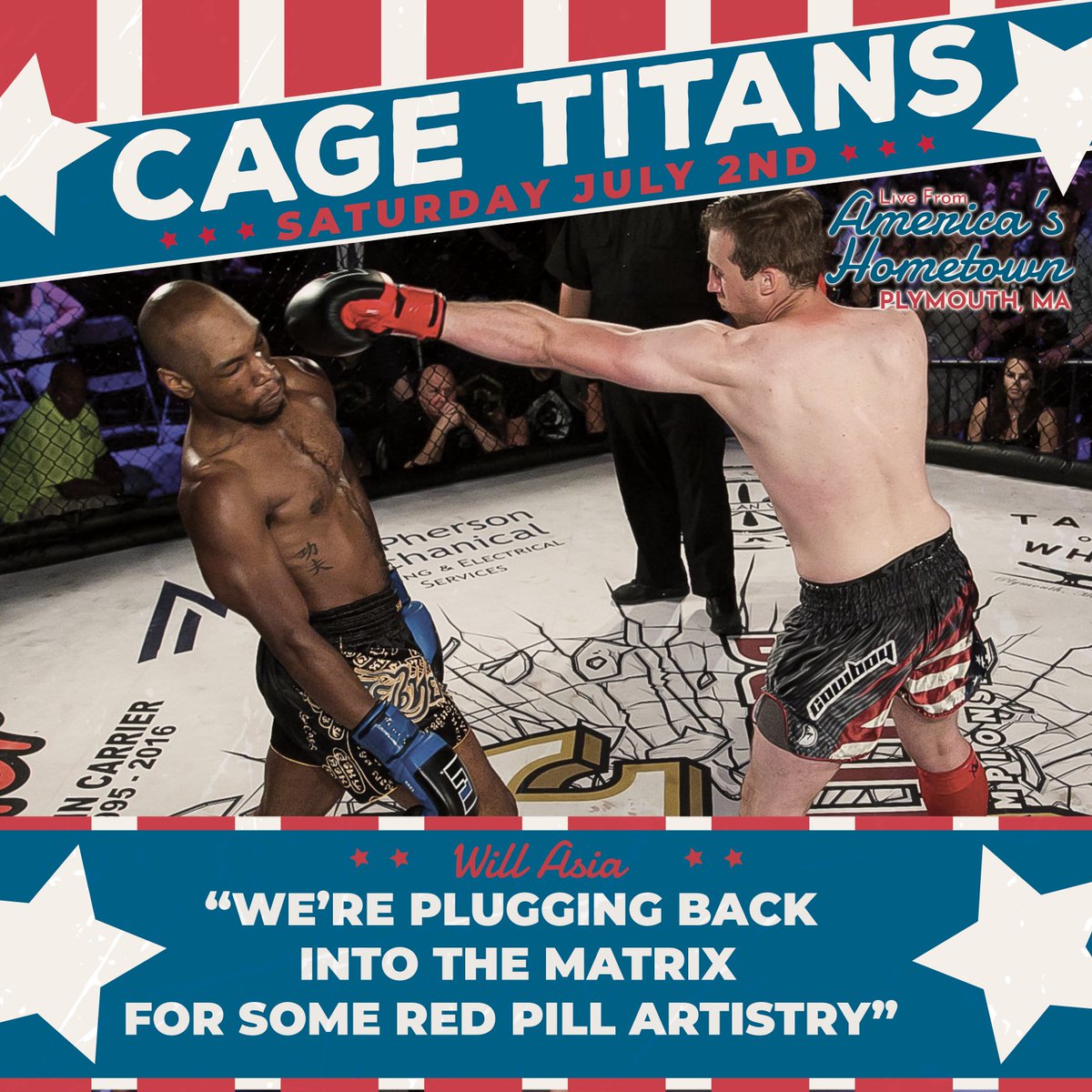 CageTitans's tweet photo. Whoβs ready to enter The Matrix?
π #CT54 July 2nd
π Plymouth Memorial Hall
π https://t.co/KNODGdmxR9
#WeAreCageTitans | #NewEngland | #CageTitans | #MMA | #ExpectFireworks https://t.co/pPT4ADoHRS
