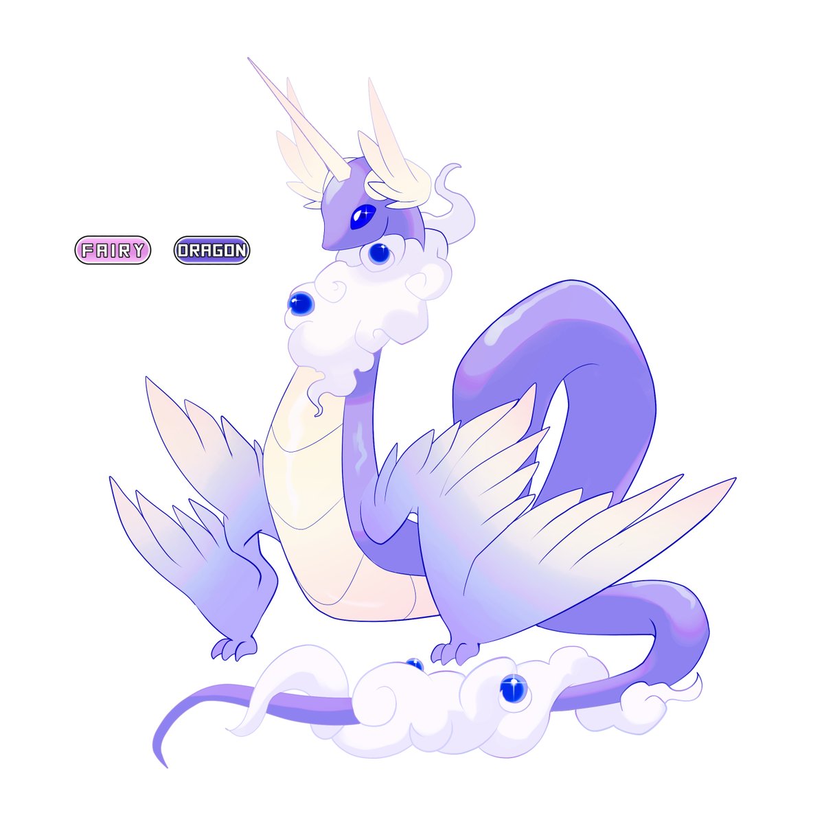 RhymeWithRay's tweet photo. Dragonarch 
Alternate Evo for Dragonair [Dragon/Fairy]
The Dragon Monarch Pokemon
"Although they are generally benevolent creatures, they are prideful due to being worshiped by people in the past for their ability to manipulate the weather." https://t.co/0a3BAMd5r8