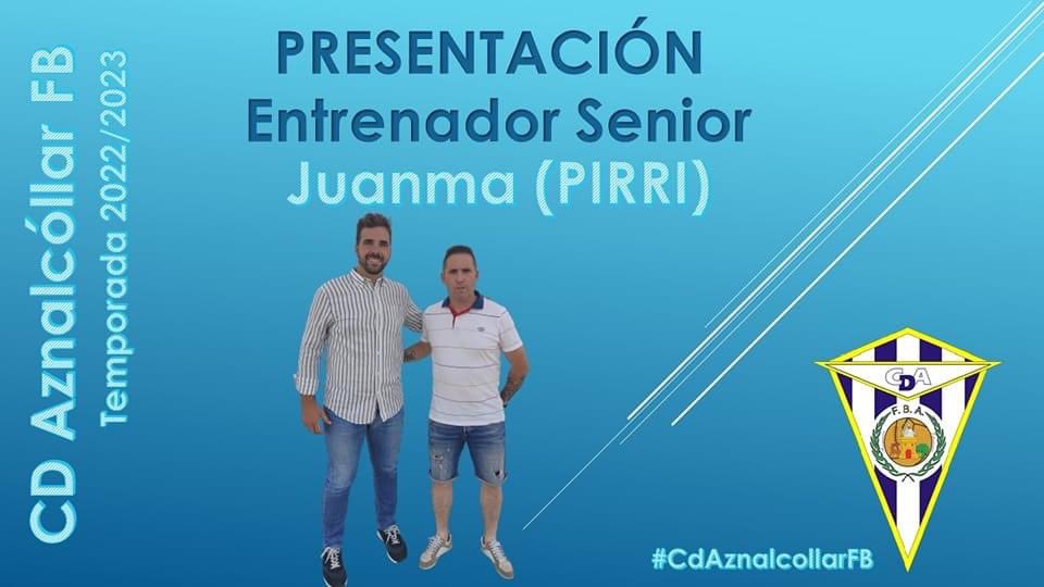 Hoy presentamos a Juanma Pirri entrenador del senior, viene acompañado por un hombre que siente este escudo como nadie, Manolo Mondi pronto lo presentaremos).Desde que contactamos con Juanma nos mostró sus ganas de aceptar el reto de devolver al club a la categoría que se merece