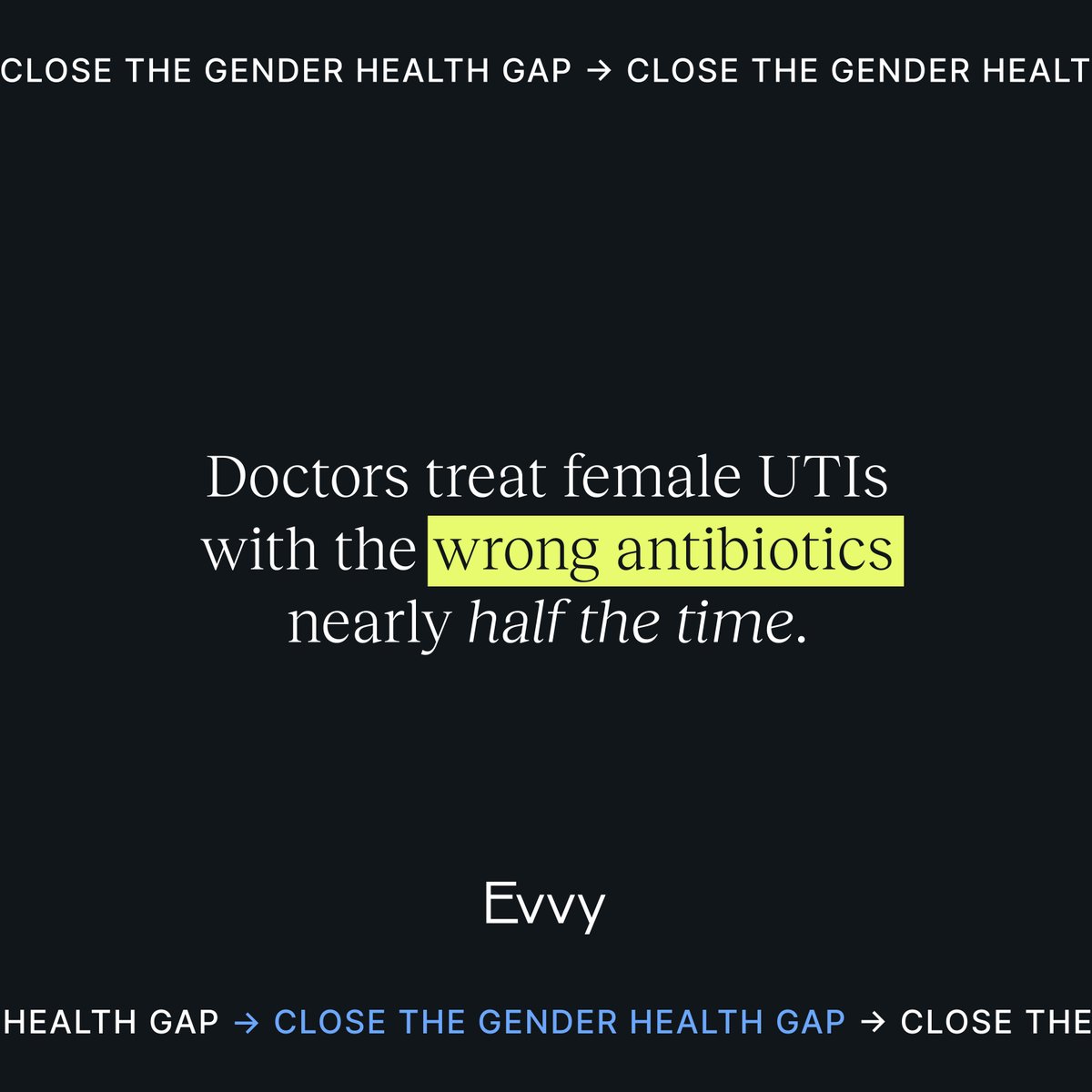 EvvyBio's tweet photo. #EffedFactFriday: A recent study found that doctors gave the wrong antibiotics to nearly *half* of 670,450 women diagnosed with a UTI.

In addition, over 75% of those women received antibiotic prescriptions for longer than medically necessary.

SOURCE: https://t.co/uKF7XAl4PC https://t.co/UJHe1gpAuR