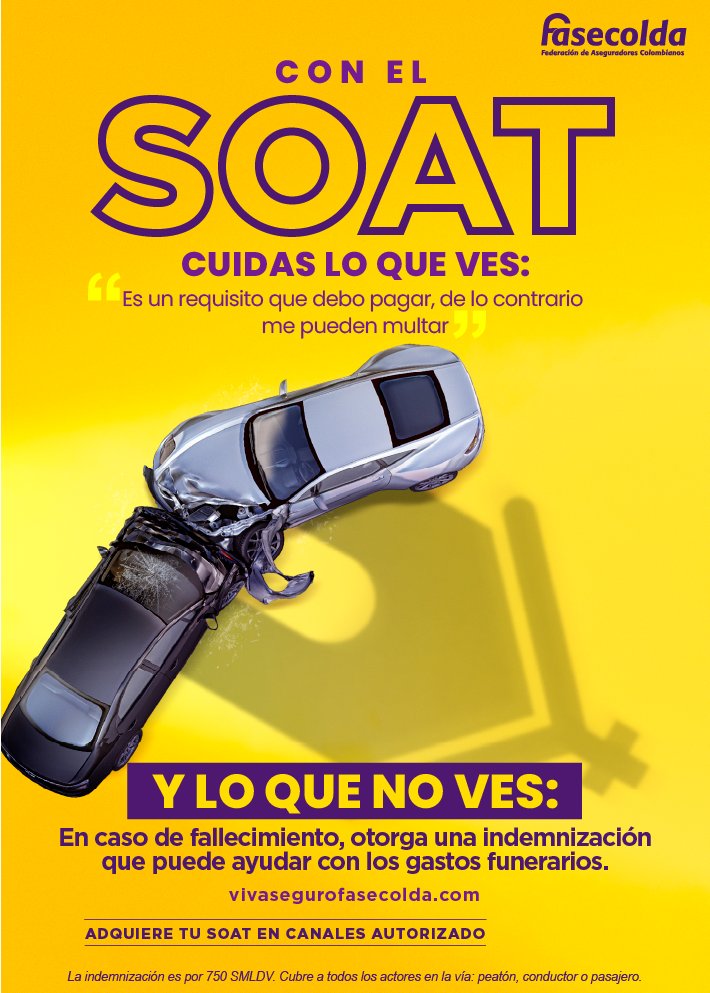 FasecoldaOficia's tweet photo. Si pagas por el #SOAT, esto tienes que conocerlo: Tienes una póliza🚗 que cubre gastos funerarios💰Conoce todos los beneficios de #LoQueVes y #LoQueNoVes de la póliza en➡️ https://t.co/yrVXOpU67L https://t.co/cJWQIaS2nM