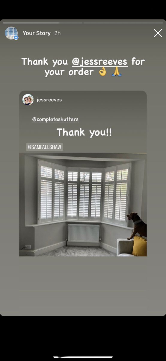 shutters2013's tweet photo. Thank you @jessreeves for your order. We are glad you are happy with your new Plantation Shutters 👌 🙏

Call us on 020 3418 8877 to arrange a free home survey. All area’s covered.

#e10 #leytonstone #completeshutters #shutters #southwoodford https://t.co/00pzcEBV8g