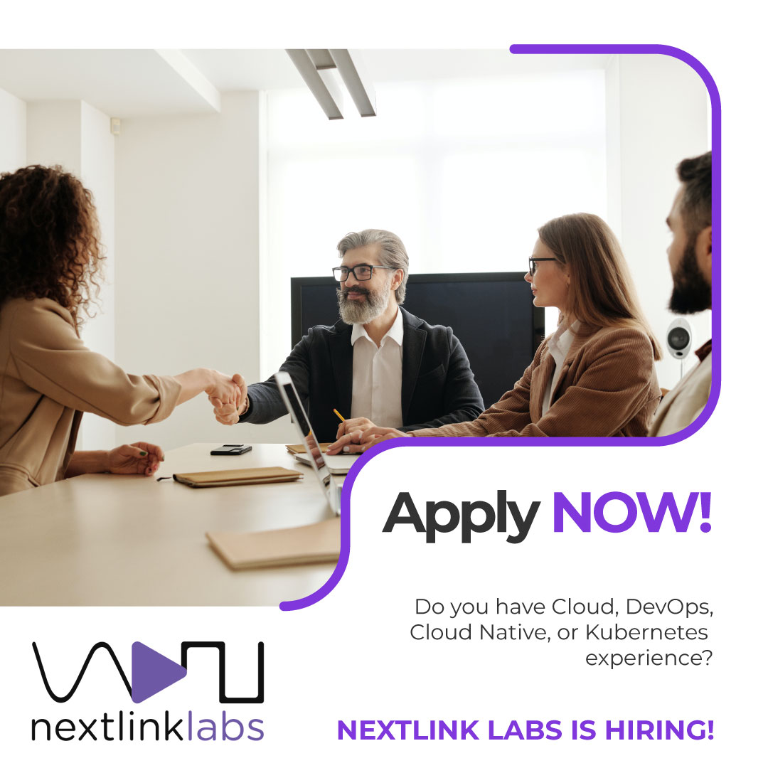 nextlinklabs's tweet image. Do you have Cloud, DevOps, Cloud Native, or Kubernetes experience? NextLink Labs is hiring!

We are looking for an enthusiastic DevOps Engineer that loves designing and implementing CI/CD pipelines. 

Apply today:
nextlinklabs.com/careers/srdevo…

#SrDevOps #Careers #NextLinkLabs