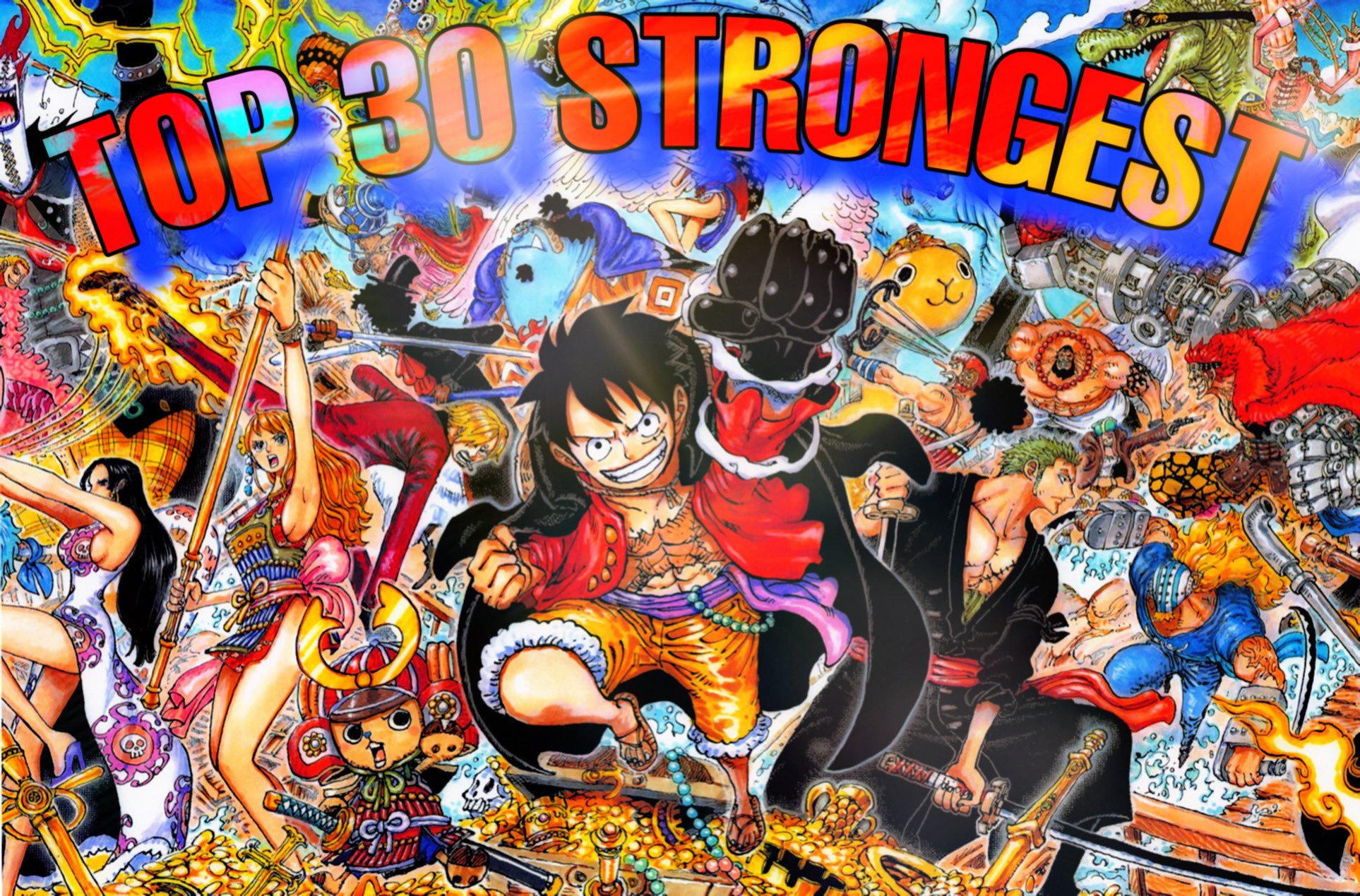 Geo on X: Top 30 strongest characters in One Piece post 1053, a