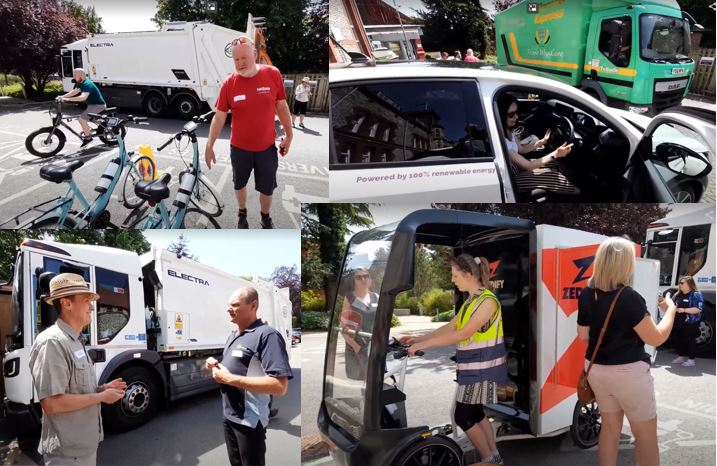 Amazing array of #electricvehicles - waste trucks, #ebikes, #electriccars and delivery solutions  at today's event - we will beat #climatechange.  Check out the #sustainable business network past event video library on  tinyurl.com/ycxfk8pa <a href="/ZedifySouth/">Cargo bike deliveries in Southampton & Winchester</a> <a href="/SustransAndy/">Sustrans Andy</a>  <a href="/_UoW/">University of Winchester</a>
