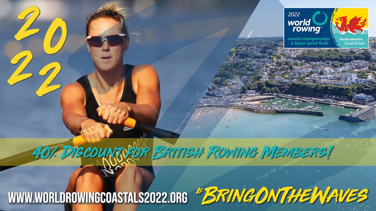 Ticket Sales are going well and excitement is ever brewing as we near the World Rowing Coastal Championships &amp; Beach Sprint Finals this coming October (weekend 1: 7-9th October and weekend 2: 14th-16th October).
#BringOnTheWaves 🌊🌊🌊