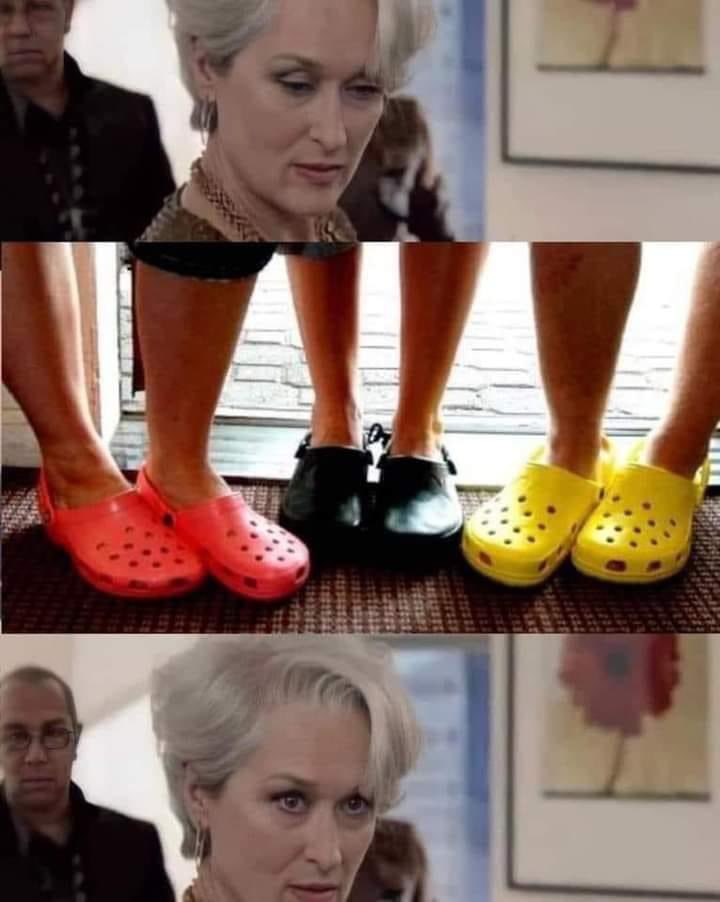danyktt's tweet photo. I don't care how "comfy" people say these shoes are. This is how I feel when I see them 😂 #FridayFeeling #FridayVibes https://t.co/C6FJw1HDzq
