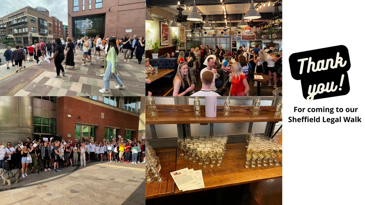 A big thank you to everyone who took part in the #SheffieldLegalWalk. We were able to raise over 2300 for <a href="/ATJFYorkshire/">ATJFYorkshire</a> . A special thank you to <a href="/TheLawSociety/">The Law Society</a> <a href="/ArenaGroup/">Arena Group, A Xerox Business Solutions Company</a> for their sponsorship and Sheffield Junior Lawyers and <a href="/SheffieldLawSoc/">SheffieldLawSociety</a> for organising this event!