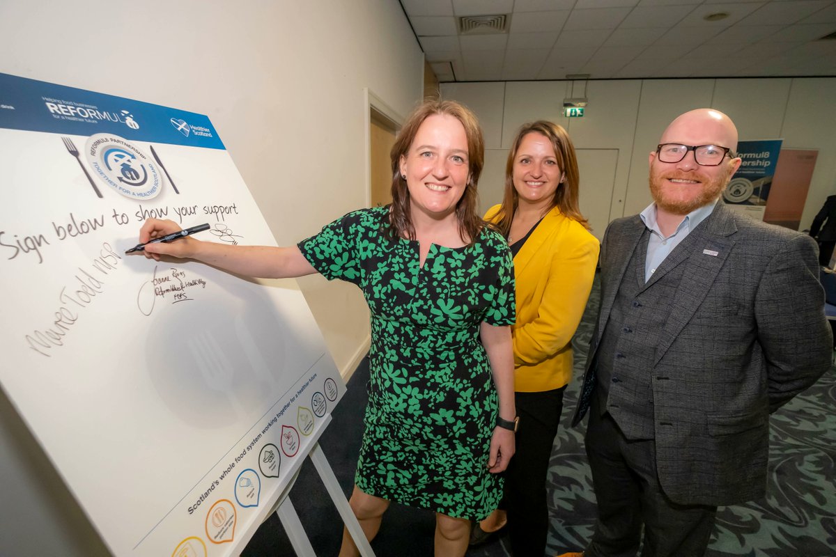 FDFScotland's tweet photo. Yesterday we showcased how Scottish food and drink businesses are making everyday food healthier at our #ReformulationforHealth event.
Thank you to our speakers - including @MareeToddMSP @scotgovhealth and @Gmacchef - and to all our exhibitors and delegates. https://t.co/ScI5yRsBra