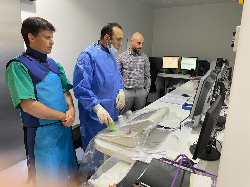 Sumckw's tweet photo. We at Al Sultan United Medical company would like to thank Dr.Abdullah Al Anizi, Head of Cardiology department,Dr.Khalid Al Meri Head of cath lab,Dr.Muhammad Almutairi first corindus user,Dr.Ahmad Emam for organizing the workshop, and Siemens Healthineers team for the support https://t.co/qNHMA4Pngz
