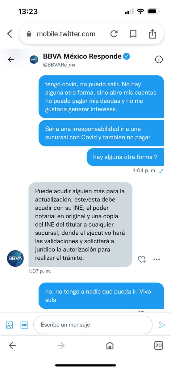 JesssamynAn's tweet photo. @SSaludCdMx @SaludSPPS @BBVA_Mex @BBVARe_mx  protocolos de salubridad y seguridad los más “eficientes como siempre en BBVA, (cabe mencionar que me negaron el acceso por obvias razones) https://t.co/ghxv9ZJdto