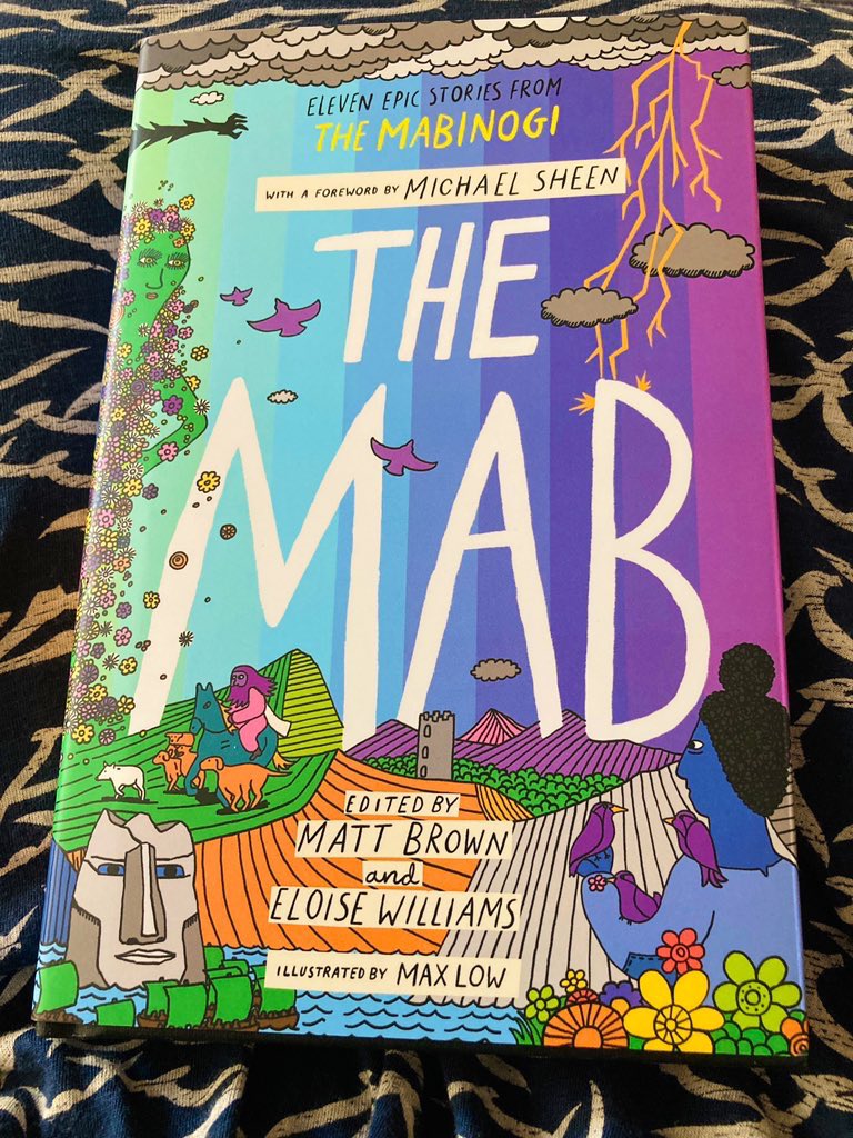 wurdsmyth's tweet photo. Edrychwch ar y llyfr hardd hwn!
Look at this beautiful book!
#TheMab, a retelling of 11 stories from the ancient Mabinogi tales, edited by @mattbrownauthor and @Eloisejwilliams in Welsh and English, illustrated by #MaxLow, foreword by @michaelsheen. Proud to support this book! https://t.co/5aZjviCnSm