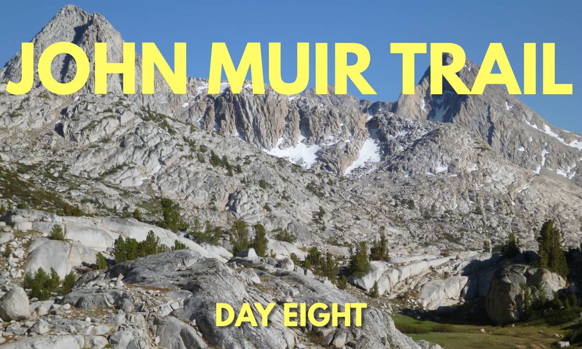 June 17, 2012. Day Eight on the #JohnMuirTrail. 14.4 miles. Mount Mendel and Mount Darwin, two of the many peaks in the Evolution Valley named after early pioneers of genetics and evolutionary science. 

Read more: fordsbasement.com/john-muir-trai…