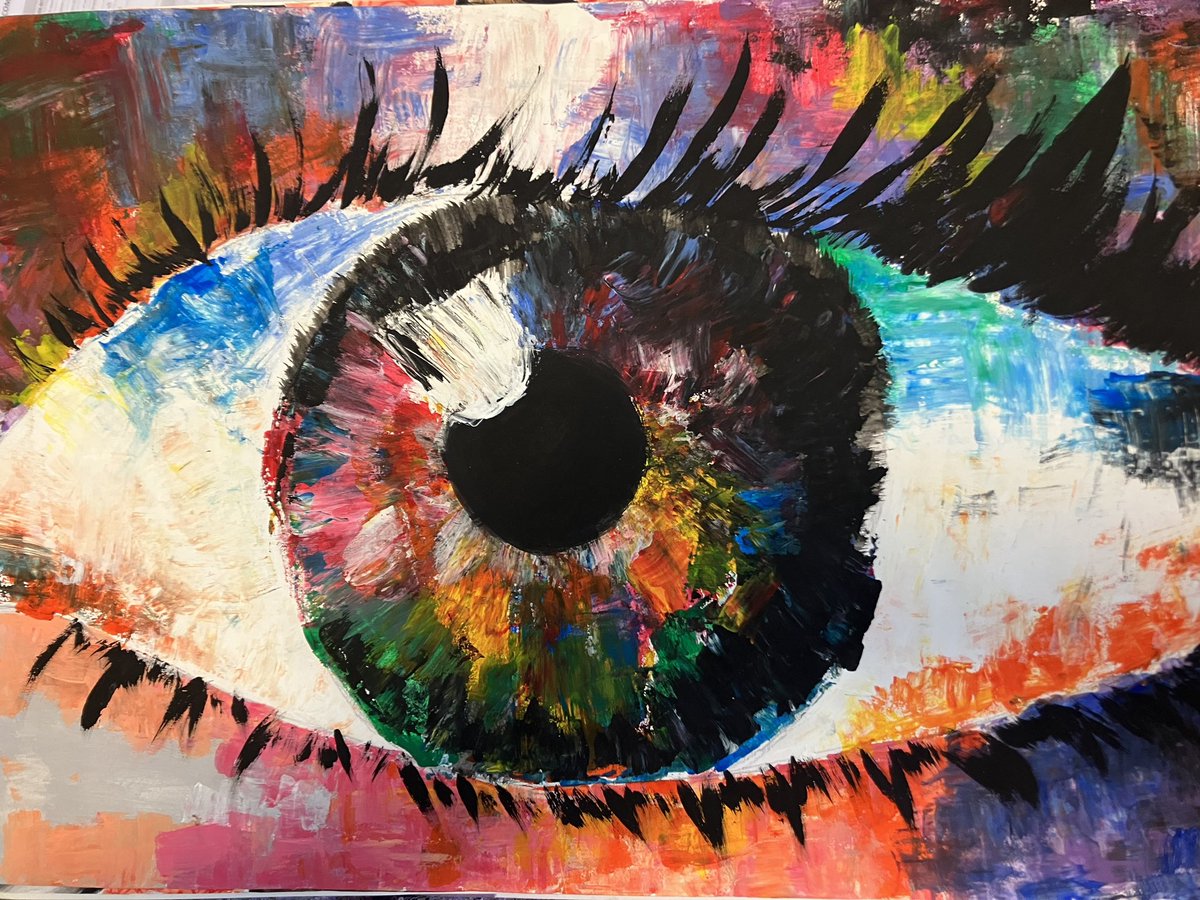 HeadteacherDcc's tweet photo. Artist of the Week - An eye opening abstract final piece piece by GCSE Art student Keeley (10 Redgrave). #DCC #DCCTalent #DCCArt #abstractart #DCCYear10 #BeDDC #GCSEArt https://t.co/aCJuf4kdeE