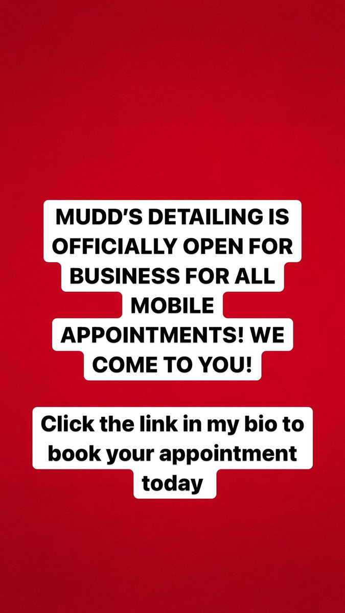 MuddsDetailing's tweet photo. BACK MOBILE IN THE DMV AREA! LINK IN BIO!

Text or Call (202) 843-7753 to book an appointment

#muddsdetailing #cleancars #dmvcars #cardetailing #mobiledetailing #uber #lyft #volkswagen #chevy #toyota #dodge #bmw #nissan #infinity #honda #tireshine #wax #polish #taillighttints https://t.co/amREGCzBQU