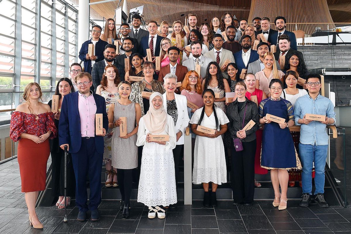 alison_larner's tweet photo. Look what we did last night! Finally back to celebrating our Met Award , such a fab evening with these awesome students #sumetaward22 @CardiffMetSU https://t.co/zogdk3iIxh