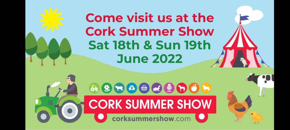 Vickicrean's tweet photo. All set @CorkSummerShow. Our team are looking forward to meeting you. @john1_farrell @odoherty_j @CorkSummerShow @AIBBiz @DonalWhelton @DorganAlan https://t.co/9nvkh3Rsxy