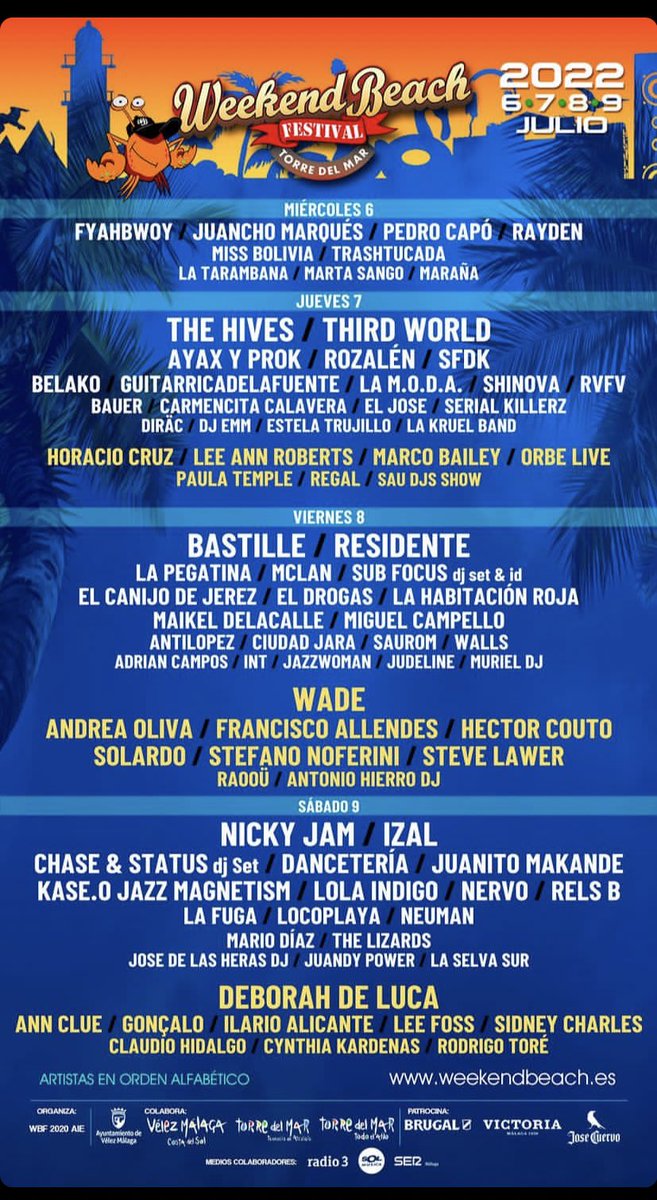 aliciagape's tweet photo. Vendo entrada para el Weekend + acampada, porque no puedo ir 🥲 
(6,7,8 y 9 de julio en Torre del Mar) y más barata que en la página, 
se agradece difusiónnnn 🫶🏼 https://t.co/kLORgwz1ah