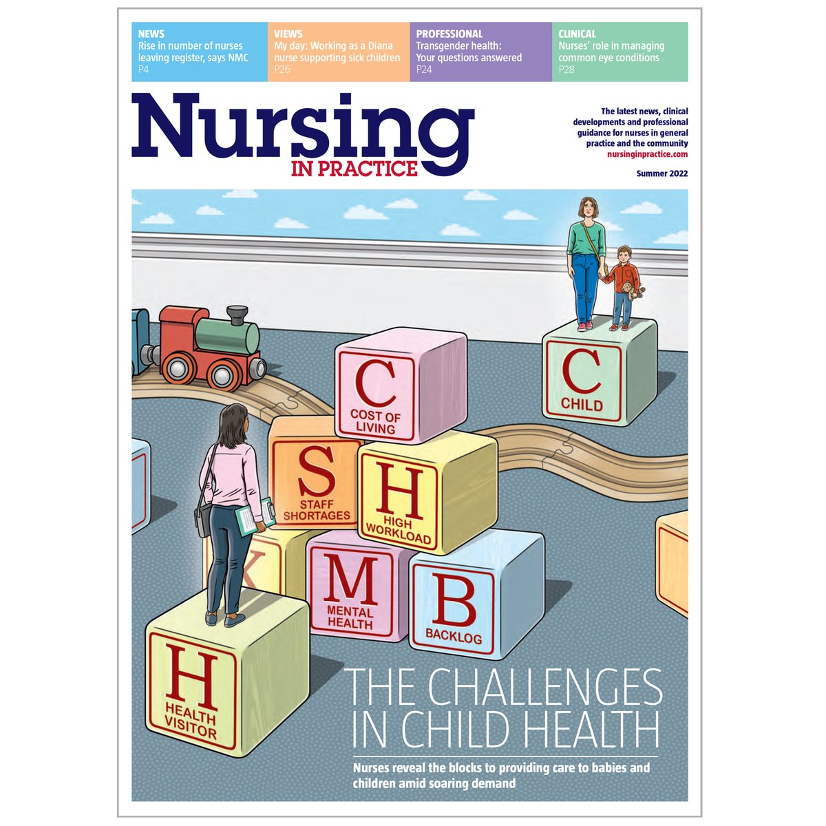 I'm happy to share my cover #illustration for Nursing in Practice #magazine.
A serious issue about the challenges in child health and the blocks to overcome.
#nurse #nursing #health #nurses #care #healthcare #mentalhealth #costofliving #child #children #parents #wellbeing