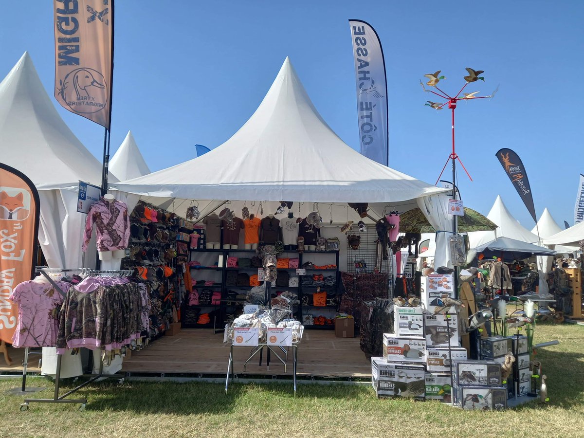 cotechasse's tweet photo. C’est parti pour 3 jours au @game_fair sur le stand i13 au cœur du village chasse 
•
•
#cotechasse #XtremWildboar #XtremMigrateurs https://t.co/kp9l93XhfL