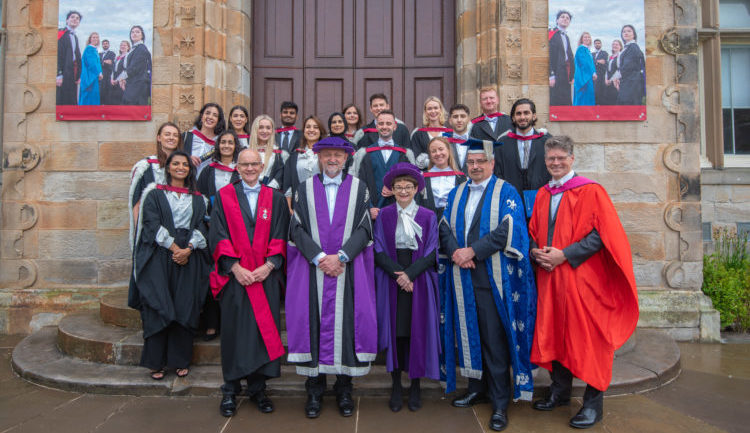 univofstandrews's tweet photo. The first medical students from @StAndMedicine to graduate at St Andrews in over 50 years received their degrees today in the Younger Hall - #ScotGEM is an innovative partnership with @dundeeuni which focuses on remote and rural medicine🎓🎉

https://t.co/jvAJfhSRIE

#EverToExcel https://t.co/W93b7S9RfS
