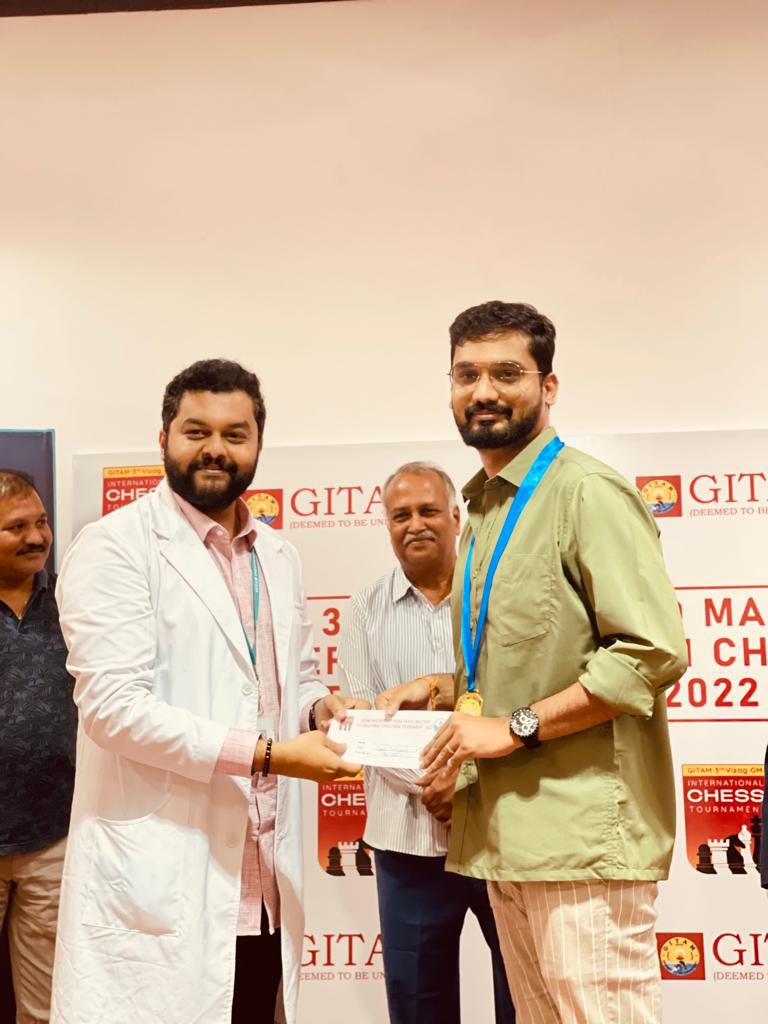 Nitin_chess's tweet photo. 5th Place in the Vizag GM International Open ✌🏻 https://t.co/VsIDERnRWK