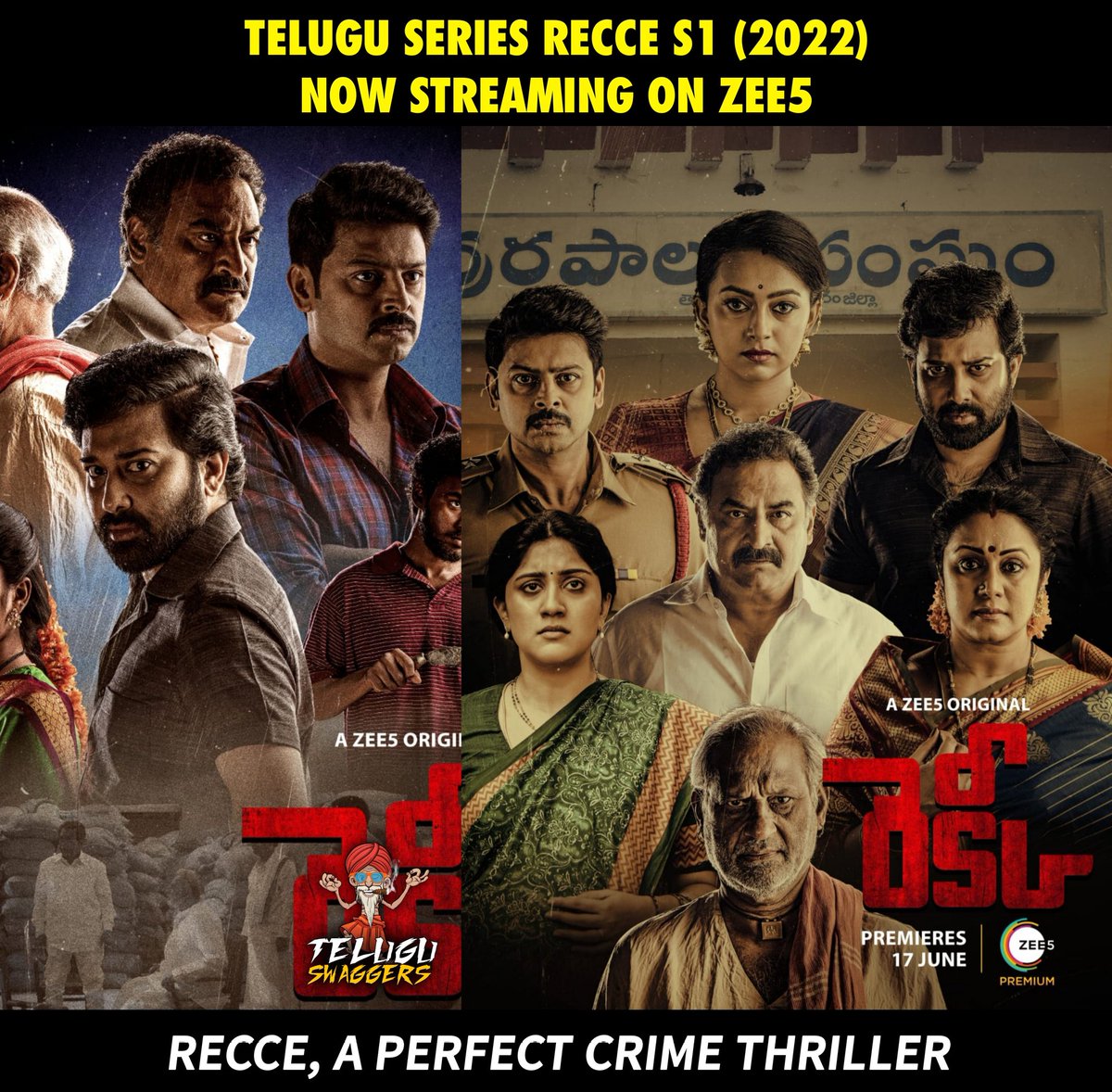 Telugu_Swaggers's tweet photo. The latest @Zee5Telugu Original #Recce gains critical acclaim as it releases, now streaming on #ZEE5 app
#AZEE5Original #RECCEonZEE5 #RecceTrailer #RecceVetakuSiddam
@ActorSivabalaji #ActorSriram @DhanyaBee #EsterNoronha #SammetaGandhi #rajeswarinair #SharanyaPradeep https://t.co/0H3IsPyUZp