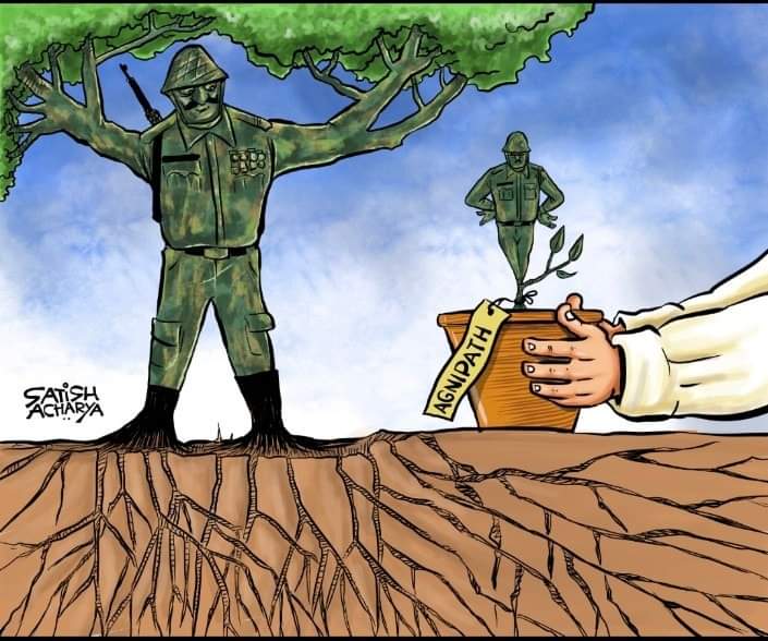 Syeed_Shakir's tweet photo. #अग्निवीर_योजना
Mody thinks like CAA,NRC everything would be swallowed 
He did not learnt lesson from farmers laws. He has no right to make such abrupt end to childhood dreams of Indian children to be a proud Army man.
Because he don't know how much we worked for it https://t.co/hMWkoAUz4W
