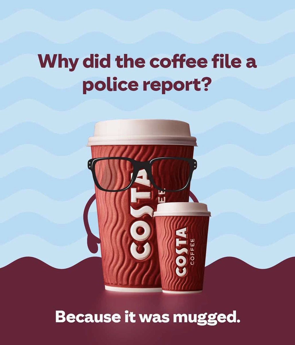 CostaCoffeeSGP's tweet photo. Share some jokes and put that priceless smile on dad’s face this weekend☺️

#costacoffeesg #fathersday #jokes #coffeejokes #funnyjokes #dadmyhero #sgcoffee  #coffee https://t.co/7X10GLV0qQ