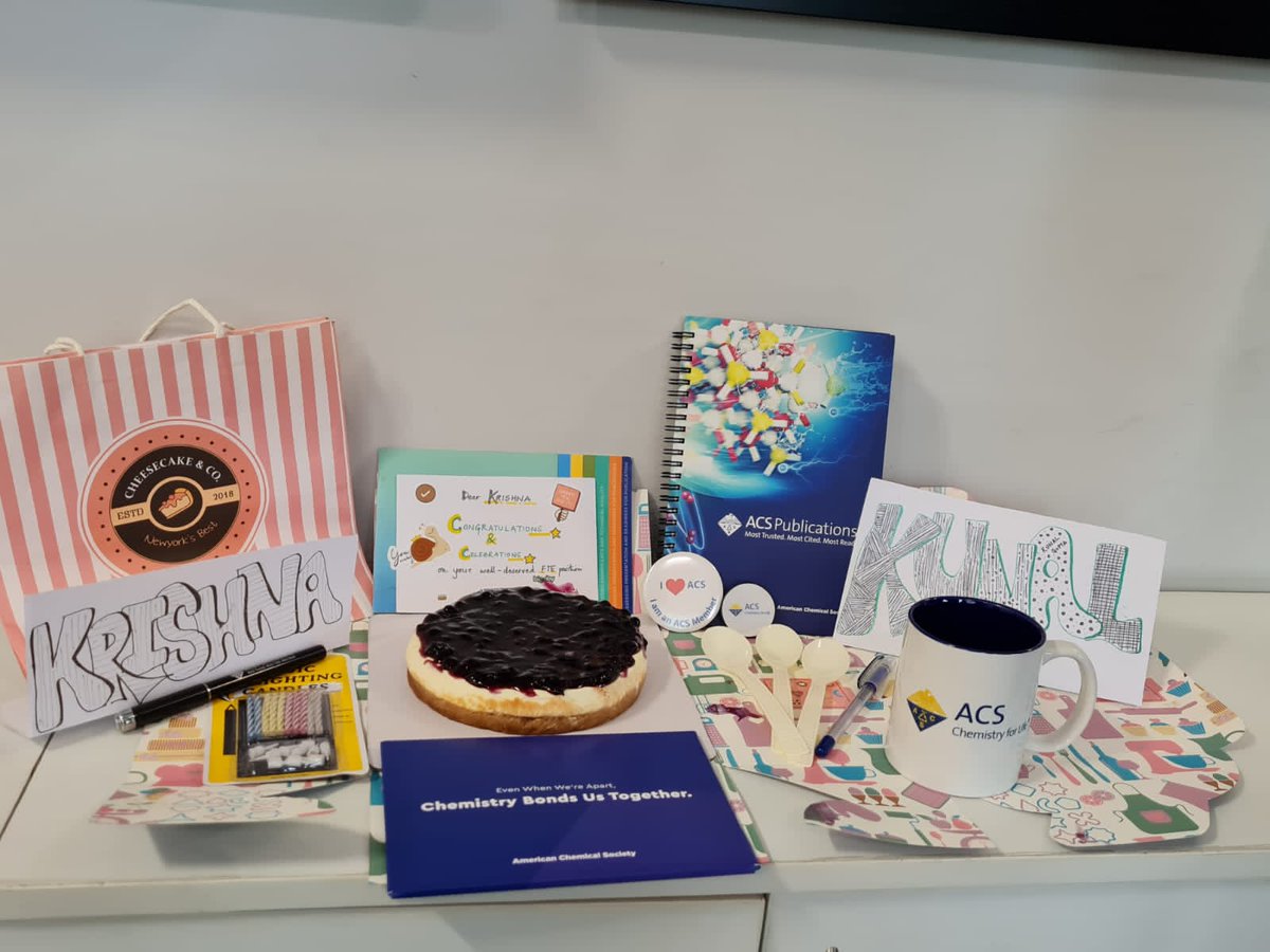 krc_petro's tweet photo. What a Friday. Celebrations galore at ACSi office. Some #cheesecake makes #Chemistry and #work more #fun. As @deeguptams says, Love what you do, Do what you love. Thank you all. Looking forward to making more memories in the times to come. https://t.co/aYboFHFXyX