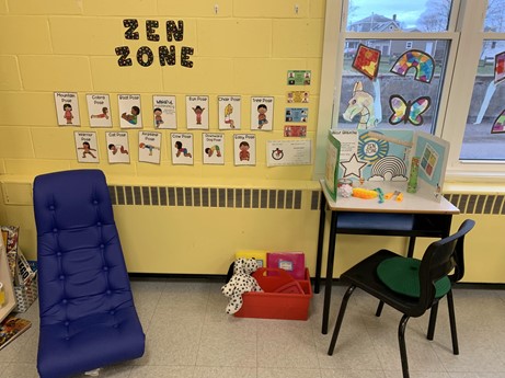 A group of students at <a href="/LCSns/">Lawrencetown School</a>  used their #PositiveNoiseGrant to make a Zen Zone in their classroom where students can go cool down when they're feeling upset or angry. These leaders made their classroom a healthier place! <a href="/AVRCE_NS/">Annapolis Valley Regional Centre for Education</a>