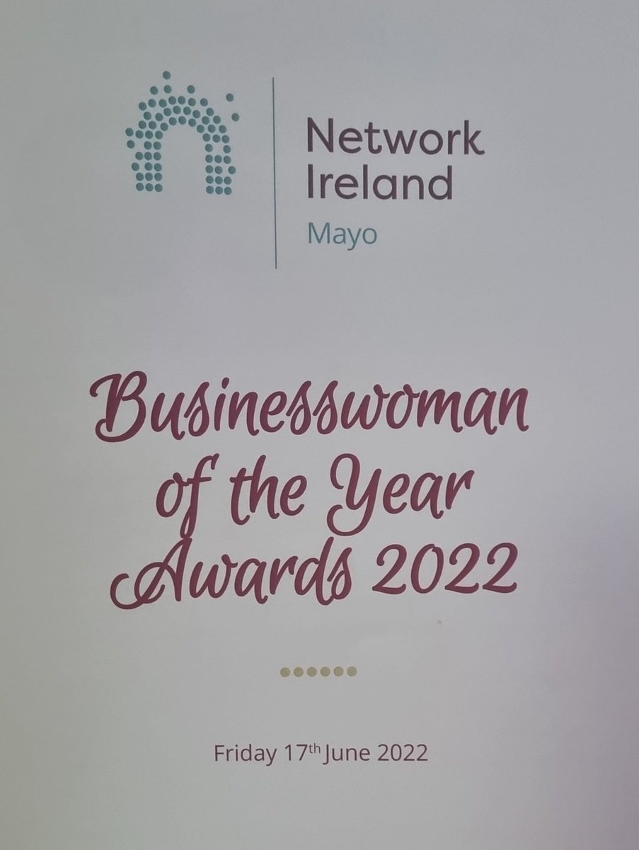 Honoured to be at the <a href="/networkmayo/">Network Ireland Mayo</a> Awards today. What a day of inspiration, impowerment and a feel good factor #networkireland #ignite #networkmayo