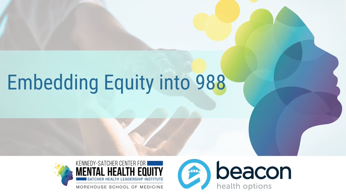 On July 16, 988 will go live. Beacon is partnering with the Kennedy-Satcher Center for Mental Health Equity to provide research and policy recommendations on equitable crisis response systems. Our latest blog  - ow.ly/nxRC50JA46A

#988 #crisis #behavioralhealthequity