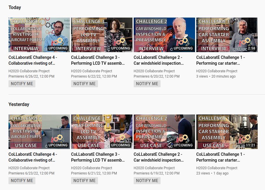 8 videos will premiere in Youtube within the following days, showcasing the @collaborate_eu challenges! You can subscribe to our channel below, so that you stay up to date ⬇️⬇️⬇️ 📽️ youtube.com/channel/UC-_NC…