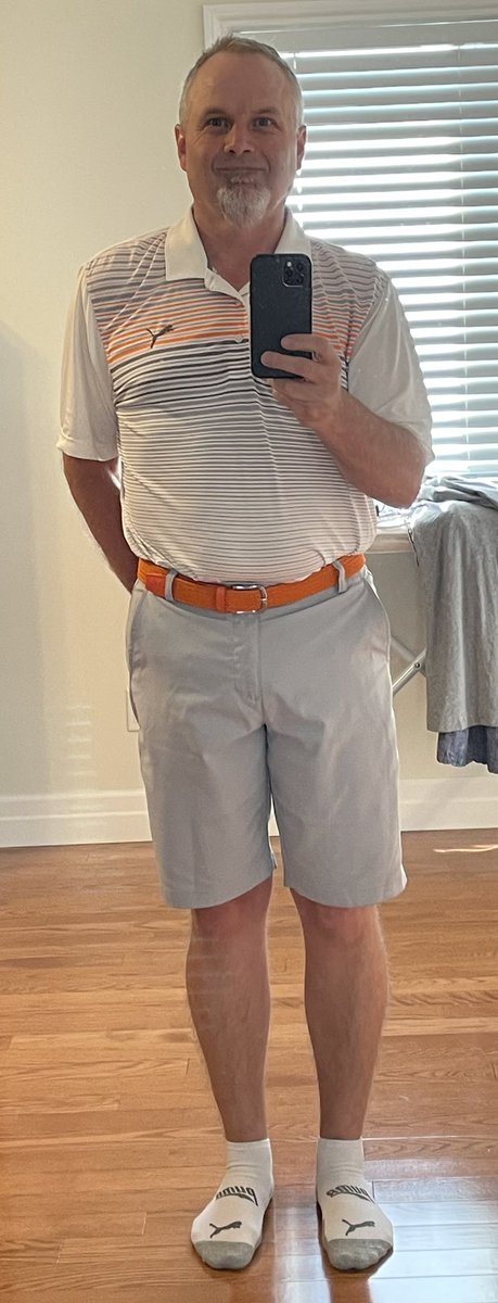 AndrewDeG's tweet photo. Going shopping with my wife. Another outfit. Unofficial ⁦@PUMAGolf⁩ ambassador. https://t.co/n5AhWkdThv