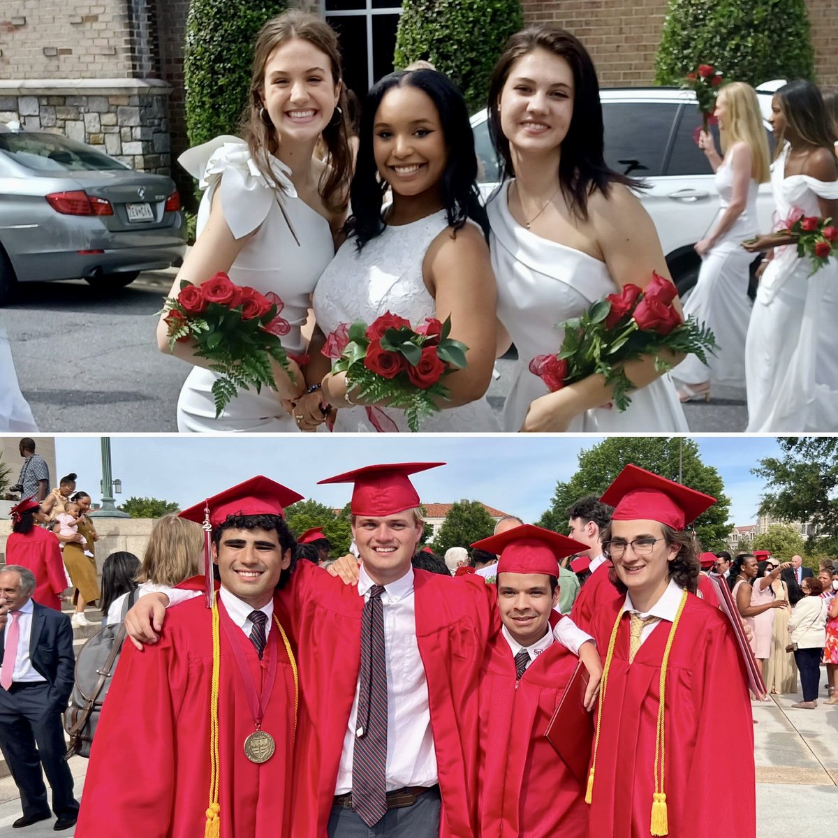 StEsRockville's tweet photo. Congratulations to these high school graduates who once walked the halls at St. Elizabeth School! We can’t wait to see where they go from here!
#stesfamily
#stesstrong
#ADWCommUNITY
@HolyChildMD
@StJohnsCHS https://t.co/F9JA5iORWp