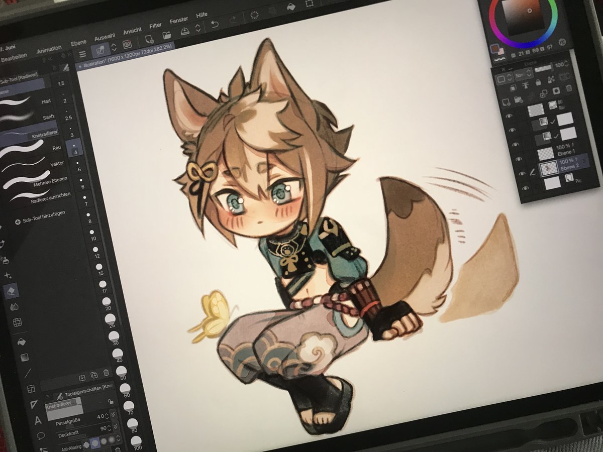 cawiechan's tweet photo. LIL GOROU ON MY NEW TABLET WHOOOW https://t.co/u683s9NlTX