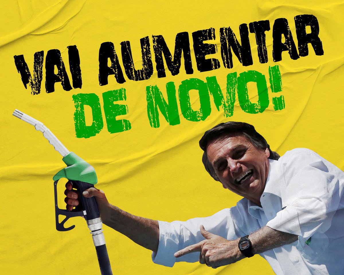 abocadelobo's tweet photo. GASOLINA DO BOLSONARO

Ele nomeia a diretoria da Petrobrás
Ele nomeia o Presidente da Petrobrás
Ele vendeu as refinarias
Ele mantém a regra de igualar com preço de importação

GASOLINA DO BOLSONARO https://t.co/oPBXACQACU