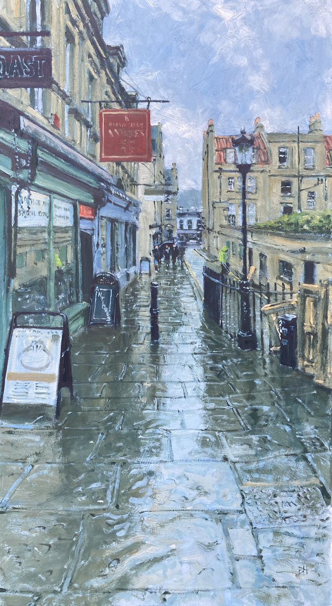 benhughesart's tweet photo. #rainyday (not today!) #bath #bartlettstreetbath #oilpainting #art #bathpainting #bathartists #bathartistsstudios #bearflatartists https://t.co/Y6HatcAhri