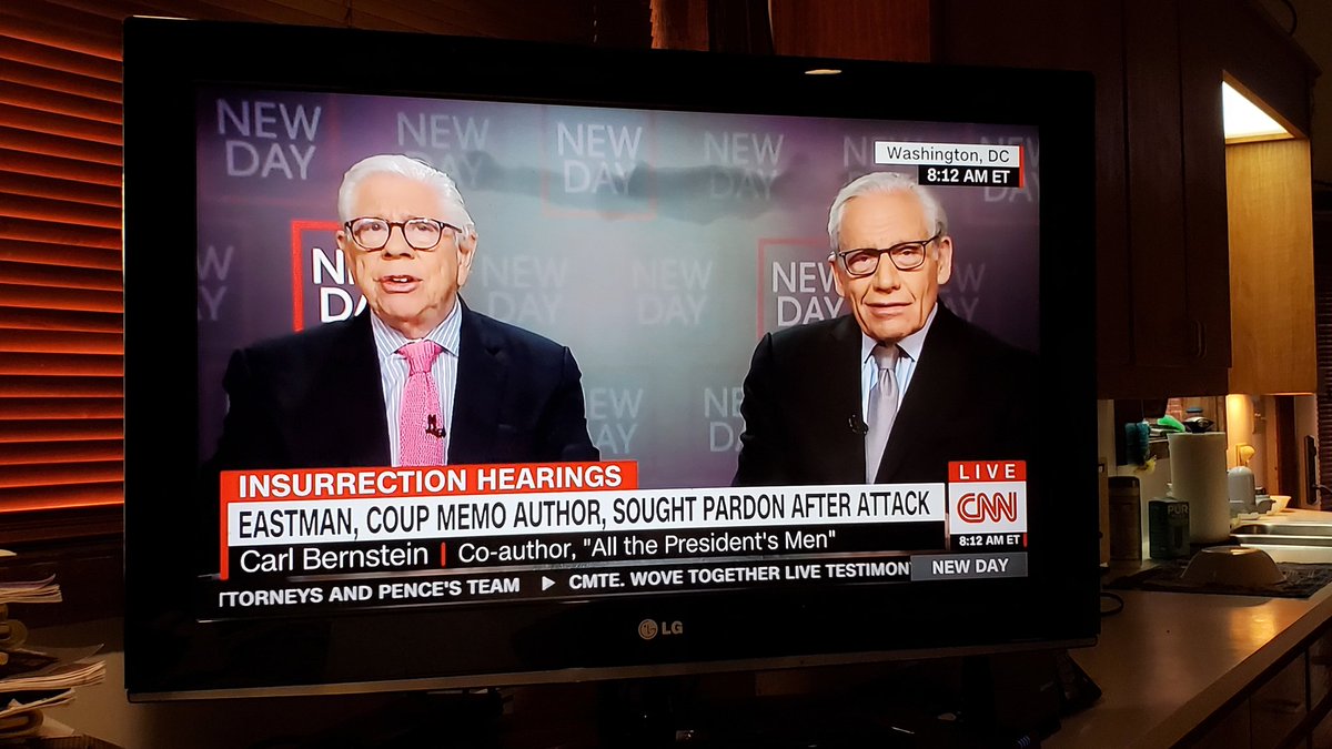 LawComix's tweet photo. Bernstein and Woodward on T.V. this morning say Trump and the January 6 insurrection is worse than Watergate and that Trump is the first seditious U.S. President in history. https://t.co/bcPwdvvQ9K