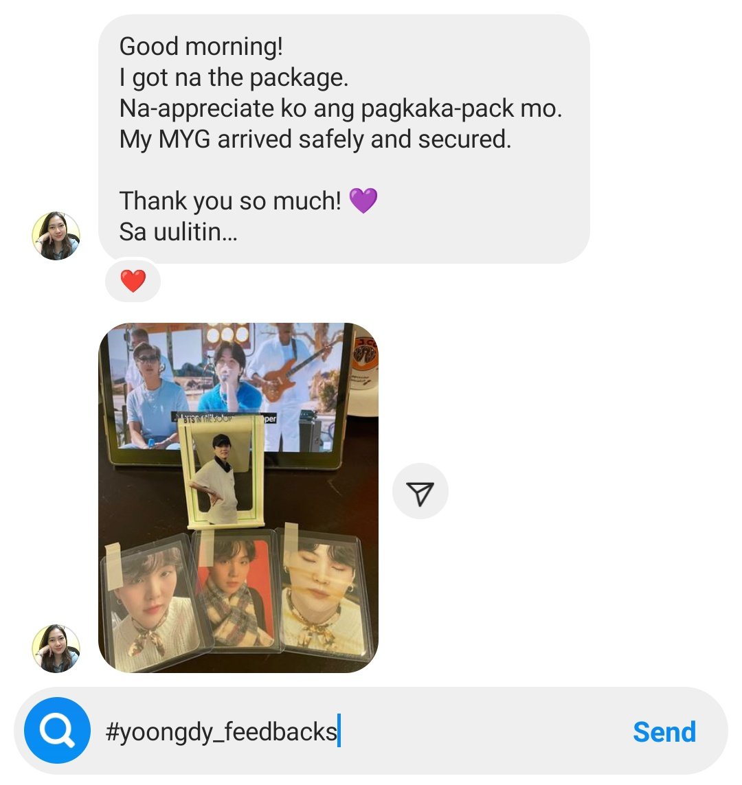 yoongdy's tweet photo. thank you so so much pooo! 🥺🫶🏻

#yoongdy_feedbacks https://t.co/Sc5gD35jqk