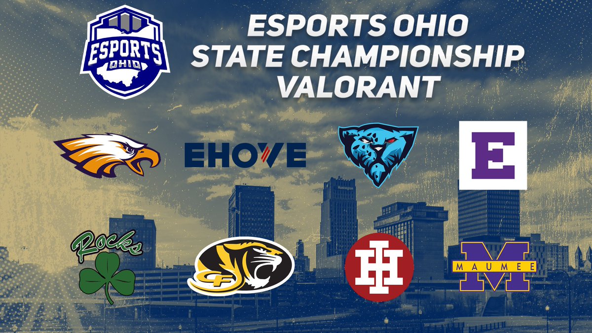 With the <a href="/esports_ohio/">Esports Ohio</a> State Championship starting tomorrow, we thought we would introduce the teams competing this weekend! Starting it off, here are your 8 high schools competing in Valorant! 

Avon
Ehove
Hilliard
Elder
Dublin Coffman
Cuyahoga Falls
Indian Hill
Maumee