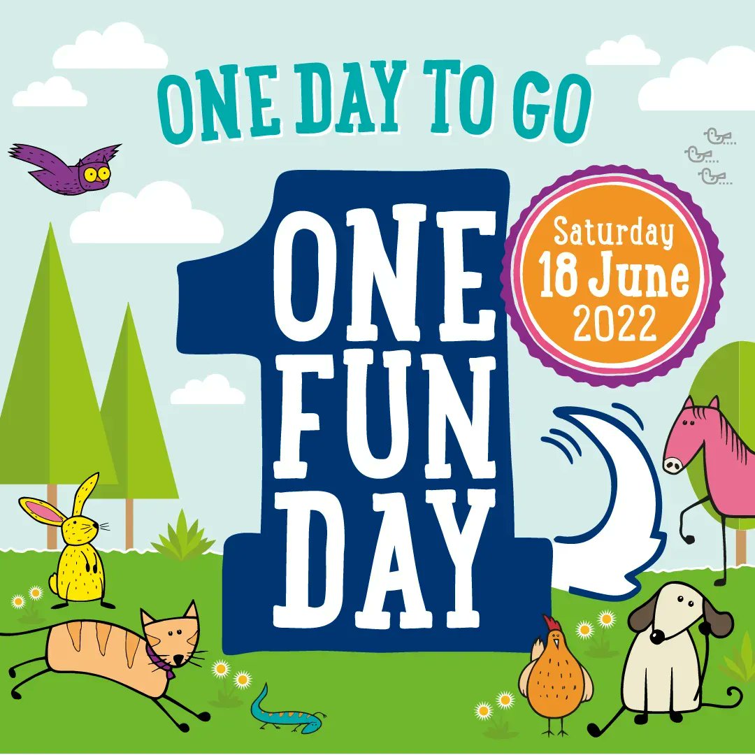 It's tomorrow! Join in 12-4 at our shelter on Slutchers Lane, WA1 1NA! With performances at 1 and 2, games galore and facepainting... plus for the dogs, an agility course (free to have a go) and Dog Show with prizes! Best In Show wins a Bents Hamper! <a href="/RSPCA_official/">RSPCA (England & Wales)</a> #OneFunDay
