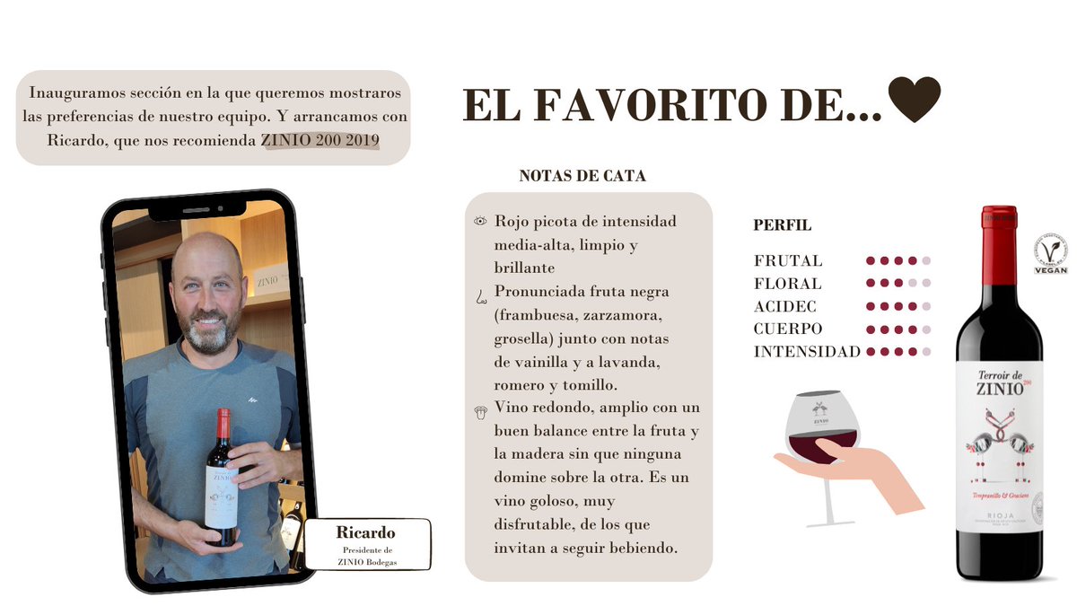 Nuestra recomendación de viernes ¡Feliz fin de semana! 🍷🤎 #ziniobodegas #vinorioja #vinotinto