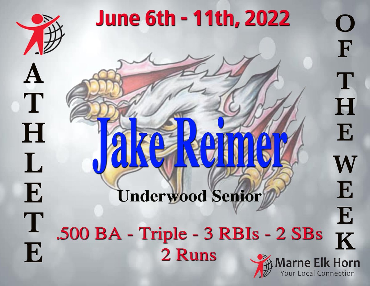 MarneElkHorn_'s tweet photo. Wtv Athletes of the Week: Underwood's Grace Pierce, Mary Stephens, Claire Cook, Ruby Patomson, Jake Reimer, Clayton Luett, Jack Vanfossan, &amp; Mason Boothby! @EagleActivities @DirtyUbaseball @dirtyusoftball https://t.co/xe5qXNMSsn