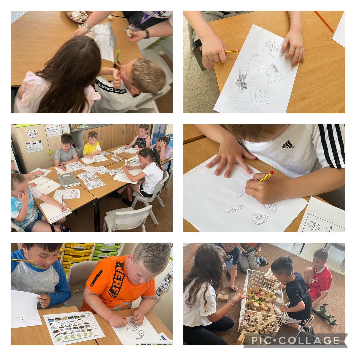 Learning about fossils across a range AOLE’s. We’re enjoying researching Mary Anning, carefully observing fossils, role play using dinosaurs and making our own fossils using dough. A great way to spend a warm Friday afternoon 😰