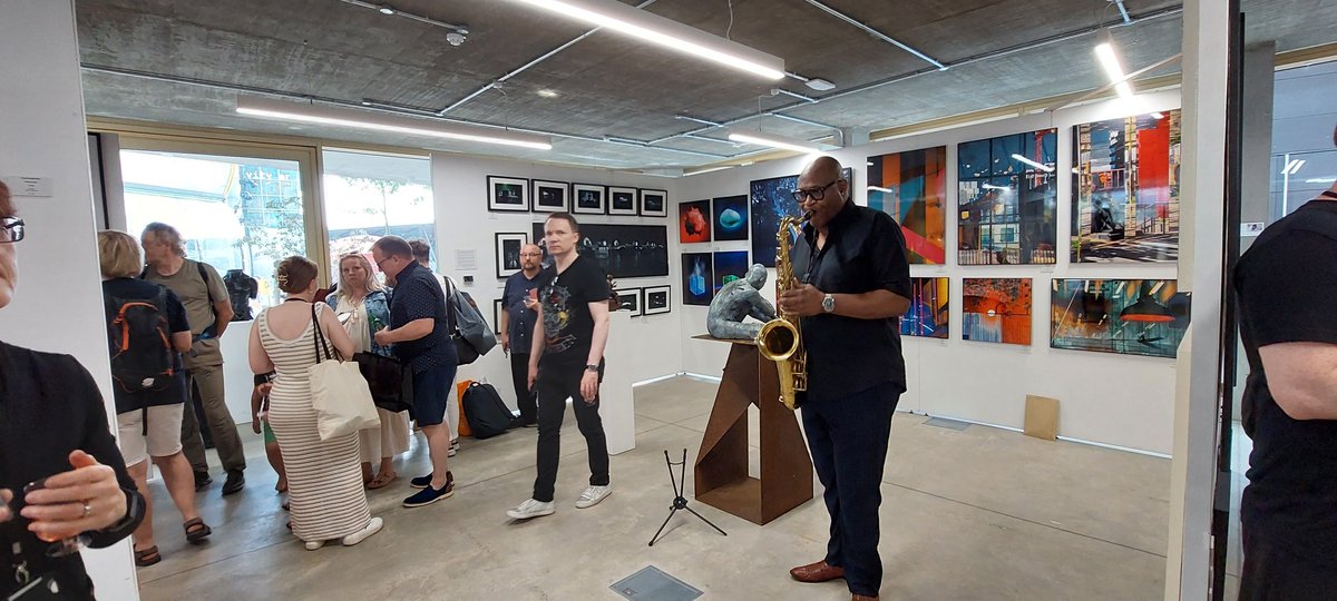 ArtofTonyNero's tweet photo. A super pv evening at #fluxexhibition last night at the Design Centre, Greenwich. Exciting works from 50 artists. Exhibition on until 25th June.
@fluxexhibition @ThePeninsulist #exhibition #contemporaryart #London https://t.co/G5pwkcEyJP