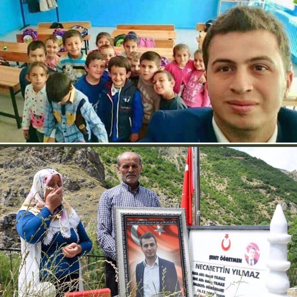 karkamis_iho's tweet photo. Şehit Öğretmen Necmettin Yılmaz.
16 Haziran 2017'de 8 aylık öğretmenken hain terör örgütü PKK tarafından kaçırılıp şehit edildi.
Şehit öğretmenimizin ruhu şad olsun. 
#NecmettinÖğretmen https://t.co/fzm0eAXwGm